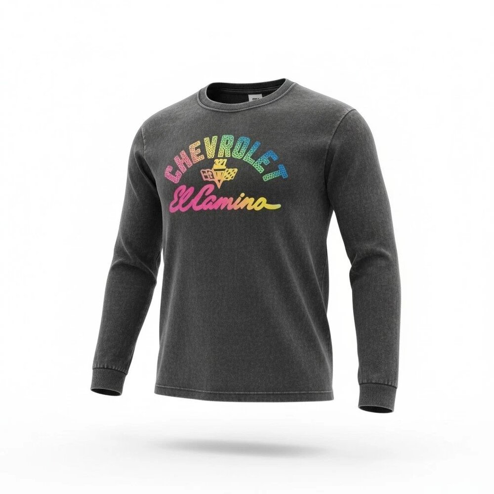 GM Official licensed long sleeve tee, Chevrolet el camino, size XL, unisex